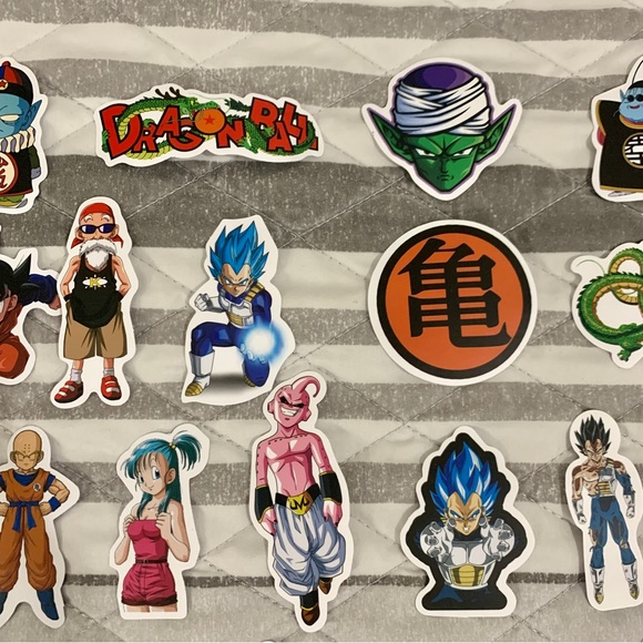 Dragon Ball Z Random Stickers Lot of 71 - Picture 3 of 11